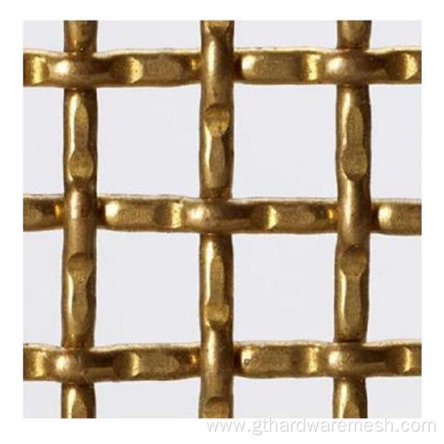 Plain braided brass mesh